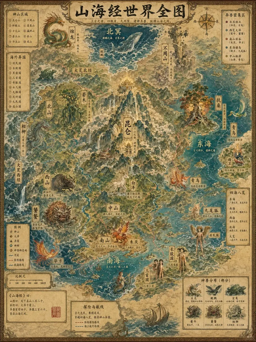 山海经·世界全图