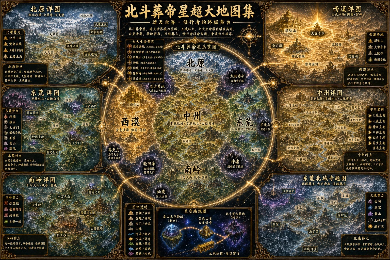 遮天-北斗葬帝星地图集