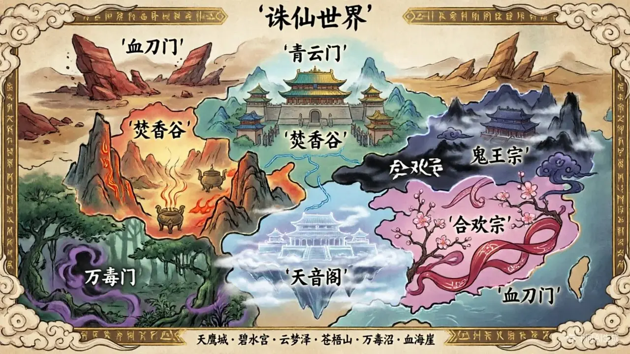 诛仙 - 世界全景图